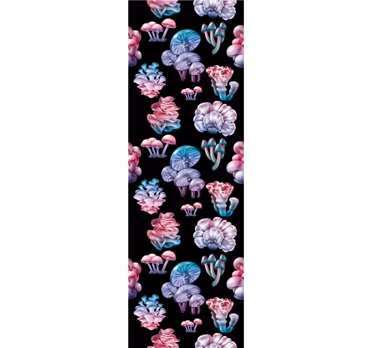 Weitere Fenster Rollos bunte pilzmuster - TenStickers