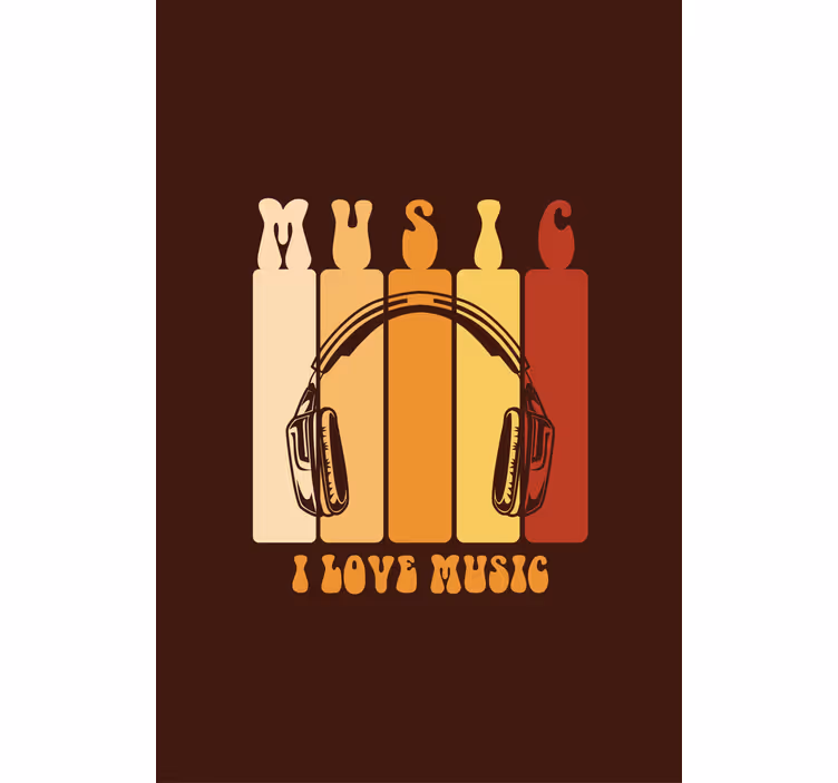 Rollo Fenster Sprüche musikkopfhörer-design - TenStickers