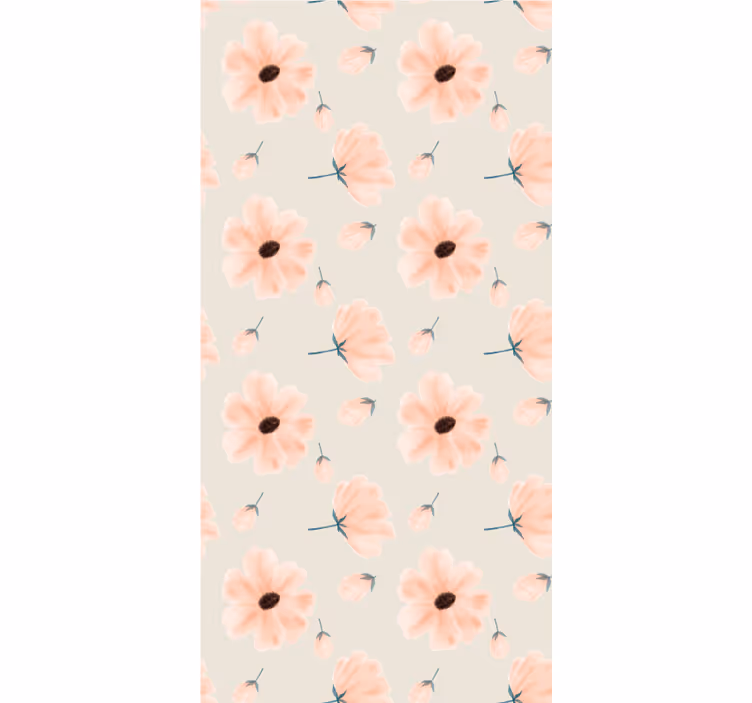 Rollo fenster blumen und pflanzen pastellblütenmuster - TenStickers
