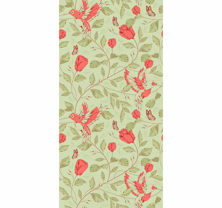 Rollo Fenster Blumen und Pflanzen kolibris und blüten - TenStickers