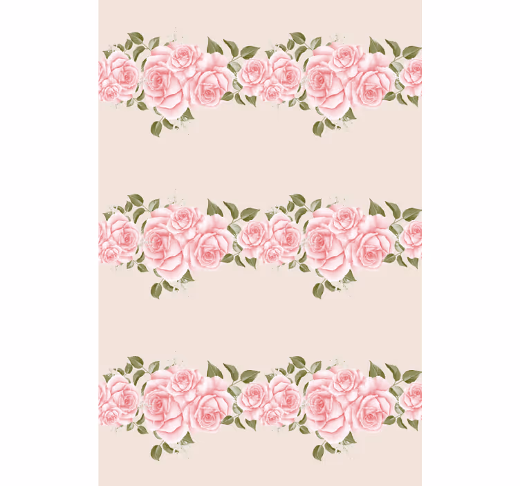 Rollo Fenster Blumen und Pflanzen schöne rosa rosen - TenStickers
