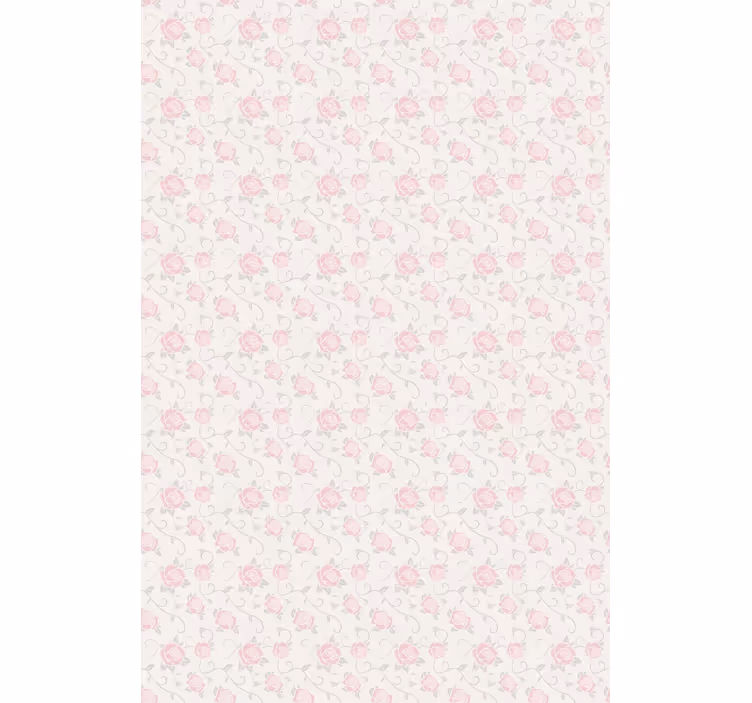 Blumen Rollo zarte rosa rosen - TenStickers