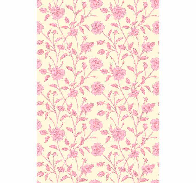 Rollo fenster blumen und pflanzen rosa blüten - TenStickers