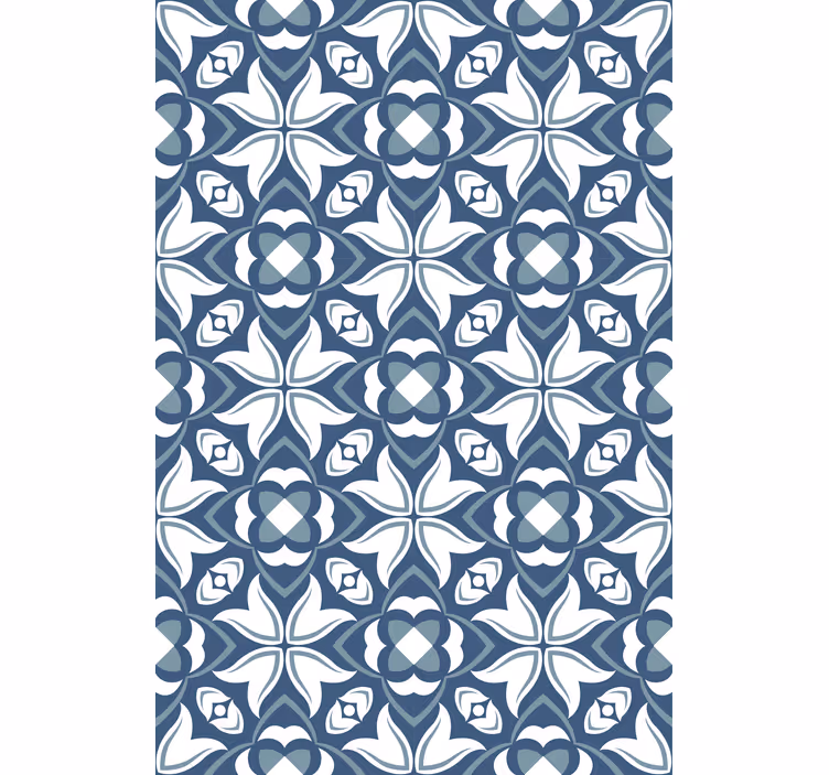 Fenster Rollo modern blaue stilvolle geometrische formen - TenStickers