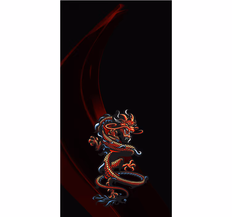 Rollo Fenster Tiere asiatisches fabelwesen - TenStickers