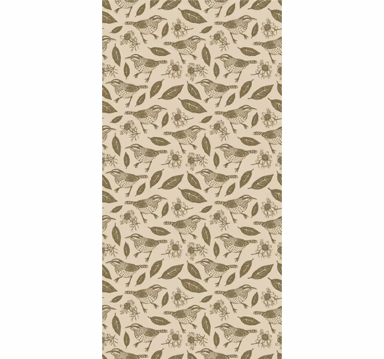 rollo Ehe Vögel in der natur und Pflanzen - TenStickers