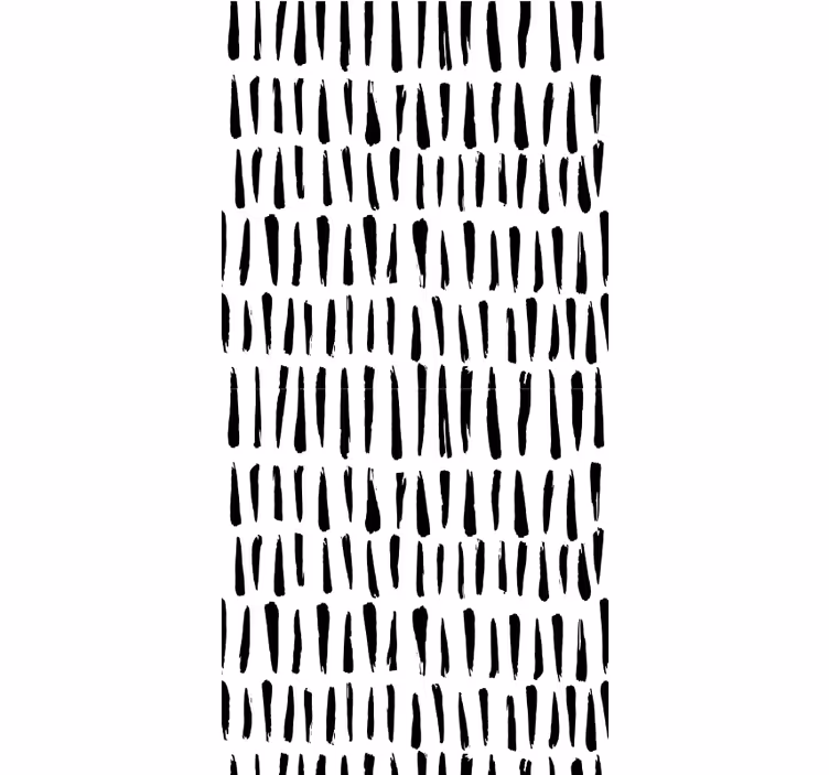 Rollo Fenster Muster vertikale schwarze striche - TenStickers