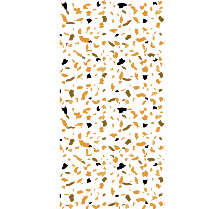Rollo Fenster Muster brauner und beiger terrazzo - TenStickers