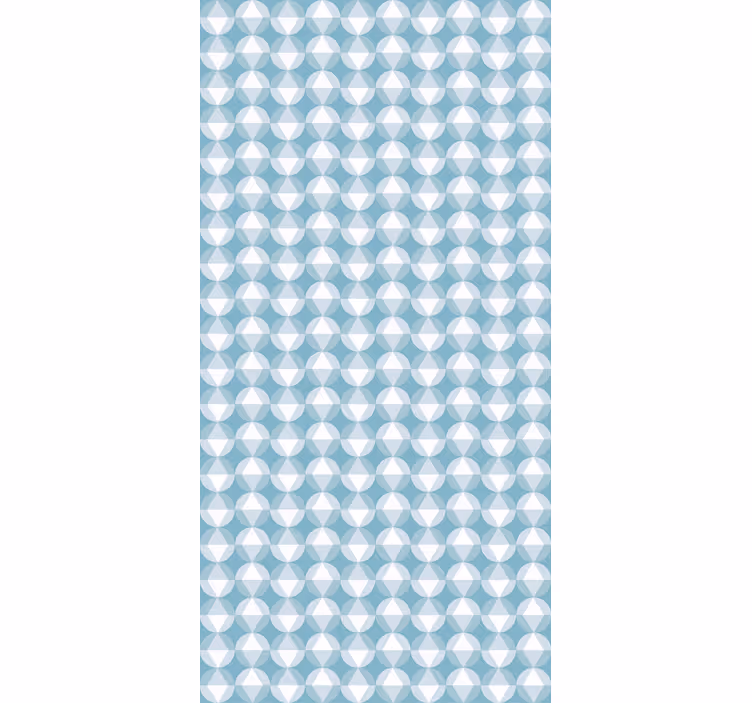 Rollo Fenster Muster geometrische blaue harmonie - TenStickers