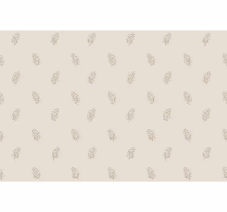 Rollo Fenster Blumen und Pflanzen beiges blattmuster - TenStickers