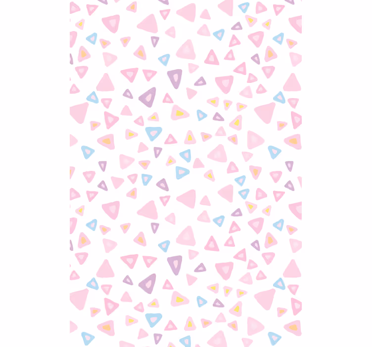 Rollo Fenster Kinderzimmer rosa dreieckmuster - TenStickers