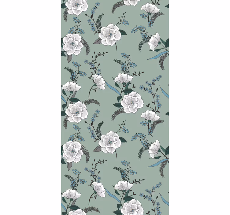 Rollo Fenster Blumen und Pflanzen magnolien-blumenmuster - TenStickers