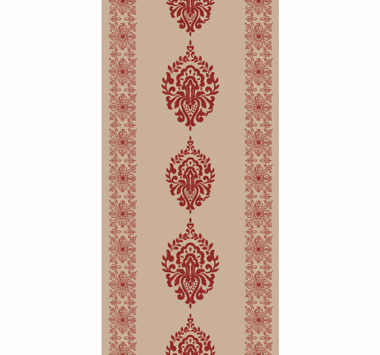 Fenster Rollo Elegant rote blumenmotive - TenStickers