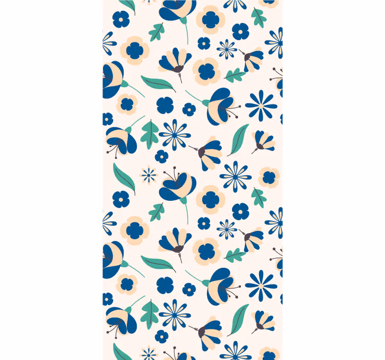 Rollo Fenster Blumen und Pflanzen botanisches blumenmuster - TenStickers