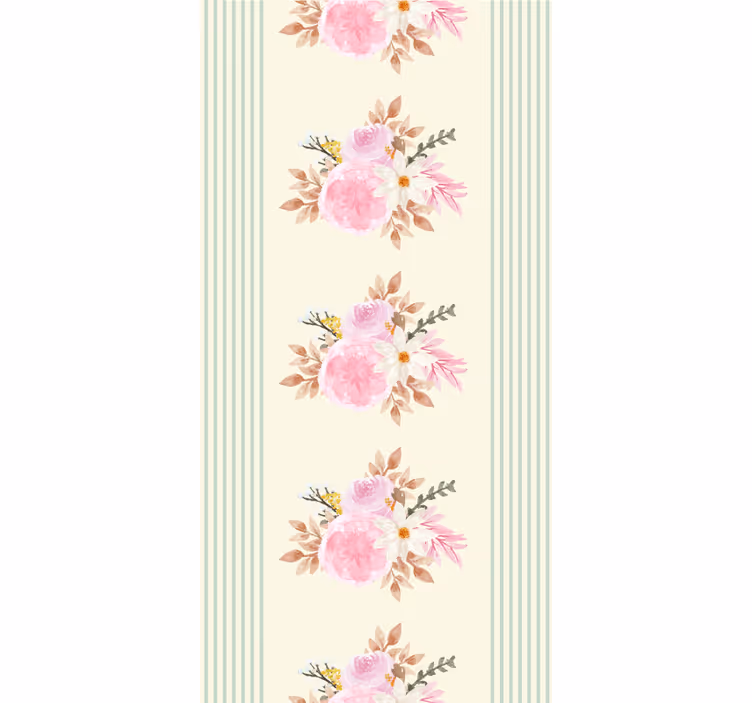 Rollo Fenster Blumen französisches provinzielles muster - TenStickers