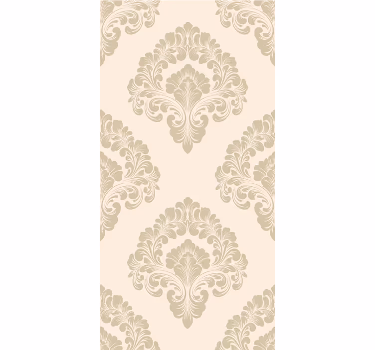 Fenster Rollo Elegant beiges damastmuster - TenStickers