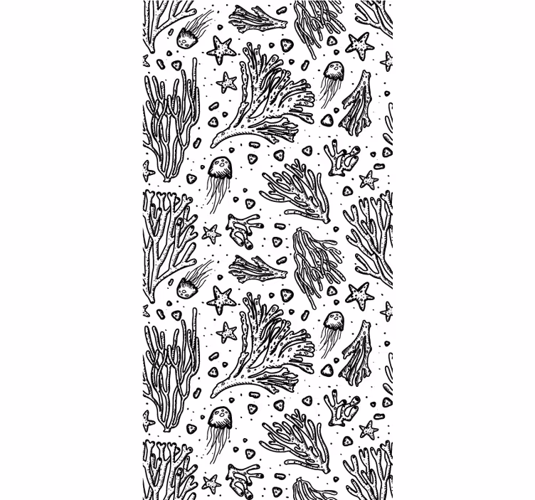 Rollo Fenster Tiere muster des meereslebens - TenStickers