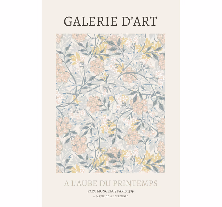 Rollo mit Zeichnungen Galerie d'art poster - TenStickers