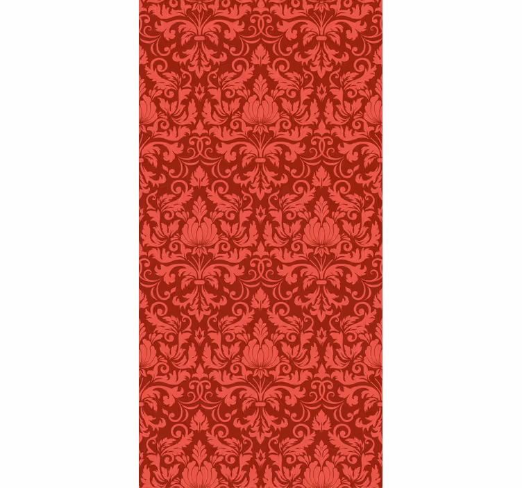 Fenster Rollo Elegant rote botanische anmut - TenStickers