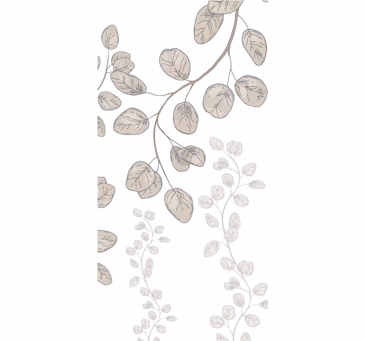 Rollo mit Blumen Junge blätter nach provenzalischer art - TenStickers
