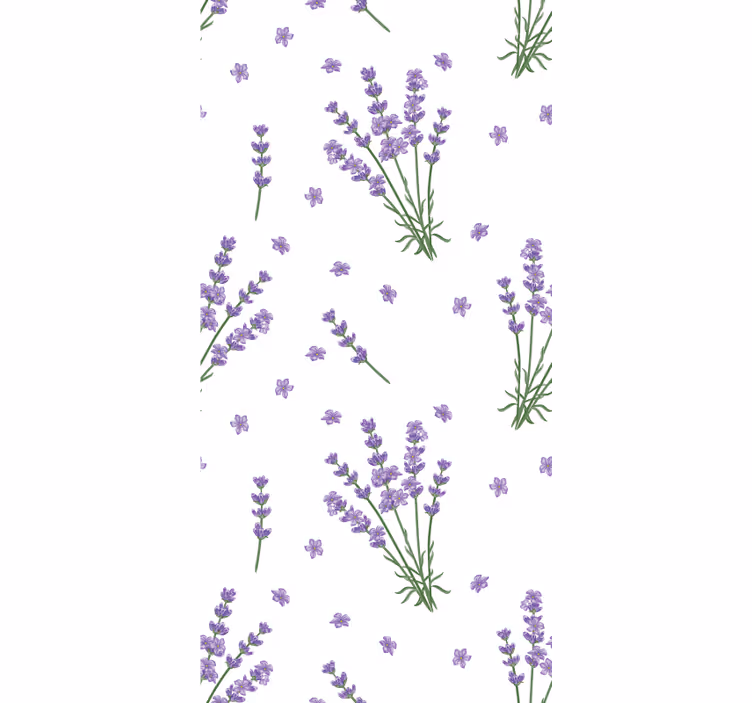 Rollo Fenster Blumen und Pflanzen lavendel schlichtes design - TenStickers