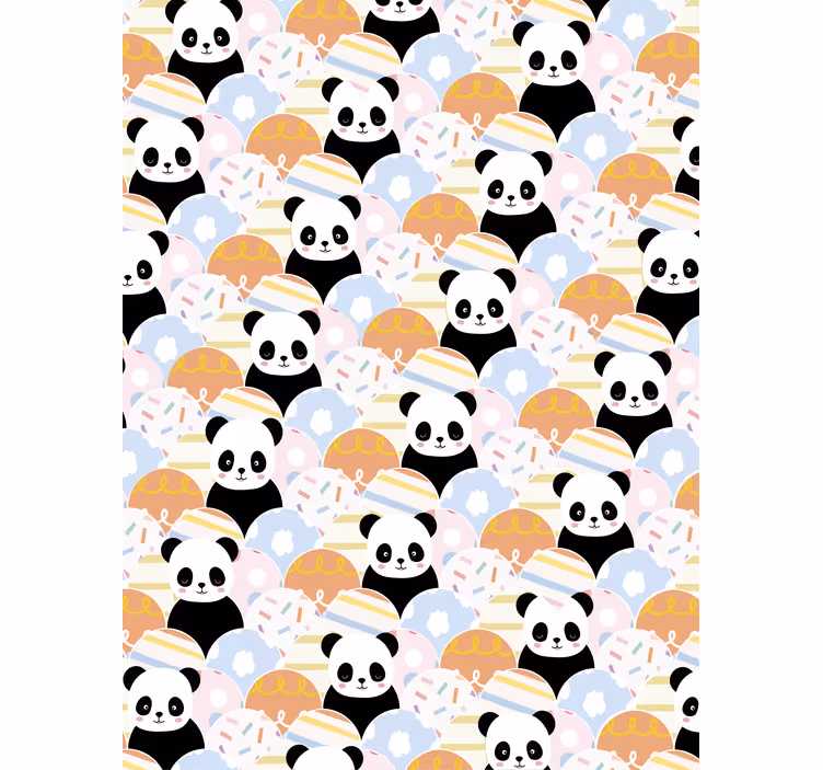 Rollo Fenster Kinderzimmer baby-panda-party - TenStickers