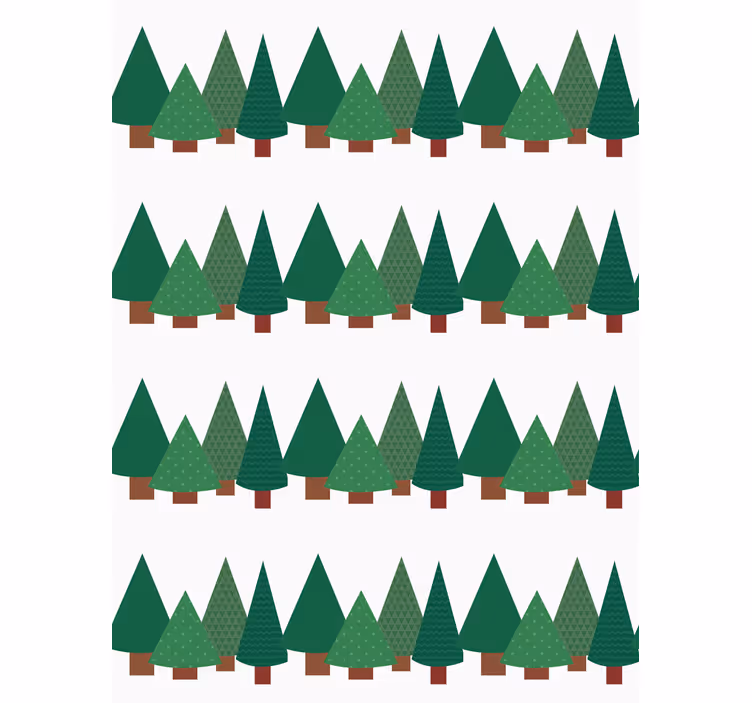 Rollo Fenster Bäume einfaches waldmuster - TenStickers