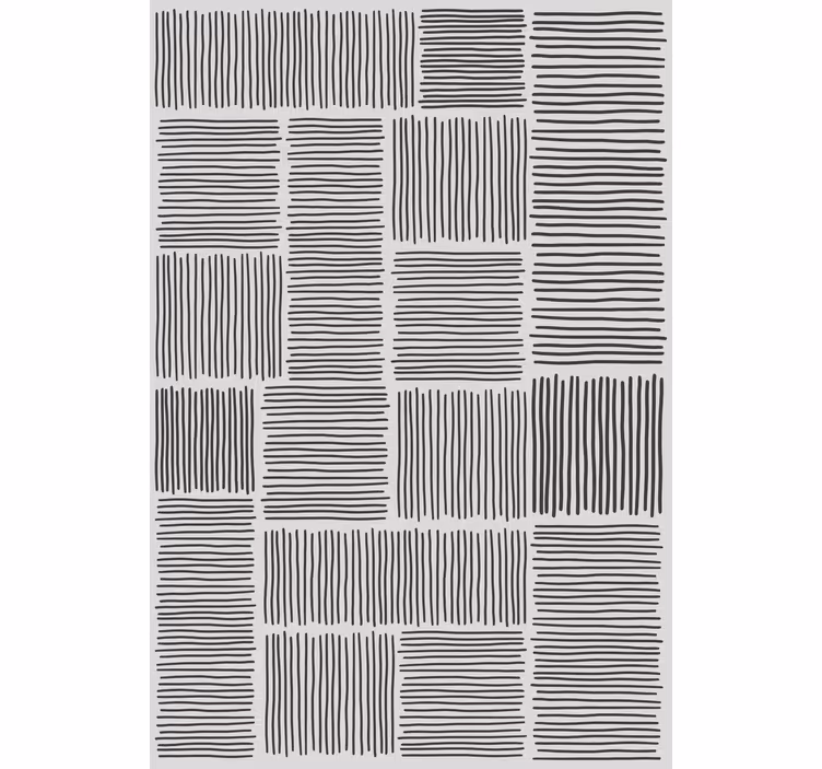 Rollo fenster muster streifen schwarz und grau - TenStickers