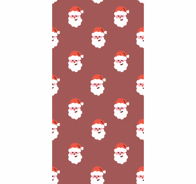 Rollo Fenster Filme weihnachtsmann-gesichter-muster - TenStickers