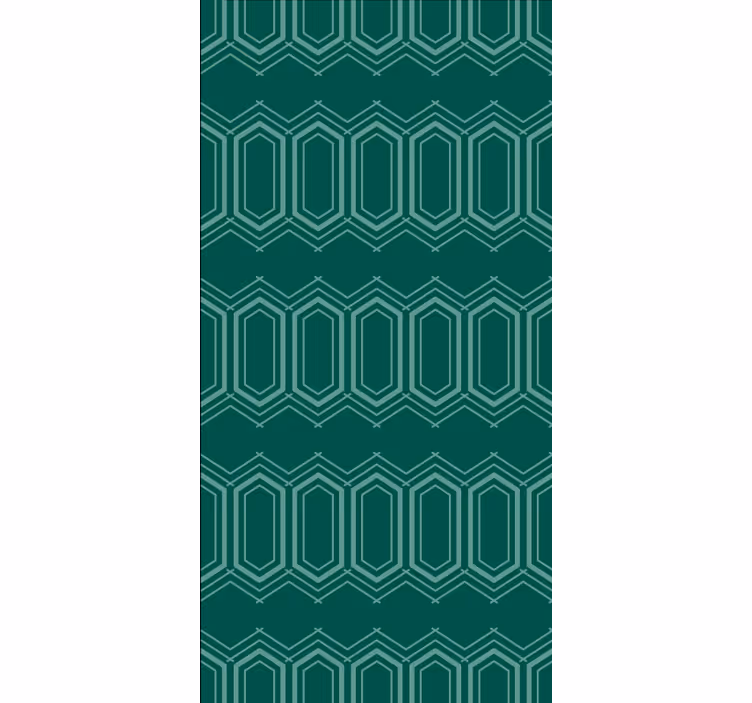 Rollo fenster muster grünes geometrisches design - TenStickers