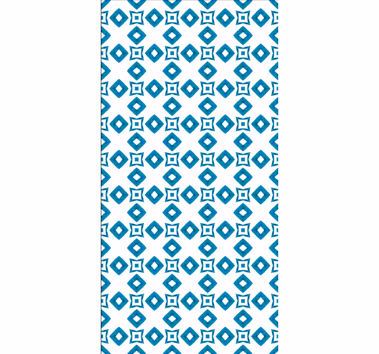 Rollo für Küche geometrisches blaues muster - TenStickers