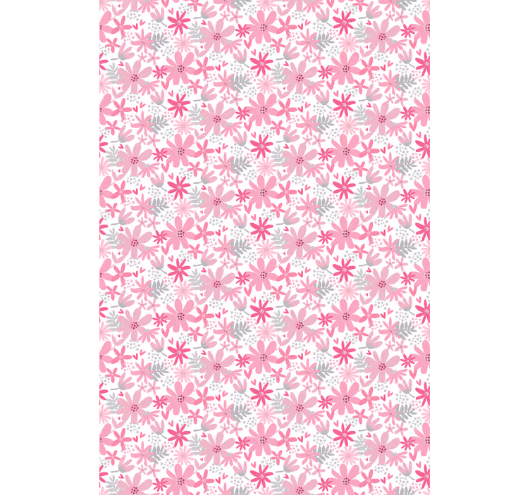 Rollo für Küche rosa blumenmuster - TenStickers