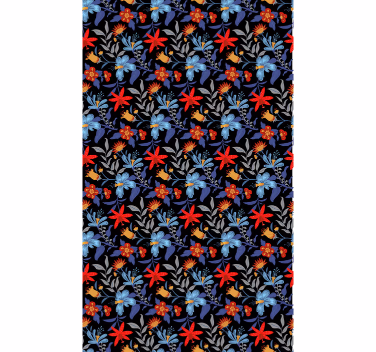 Rollo Fenster Blumen und Pflanzen mehrfarbiges muster - TenStickers