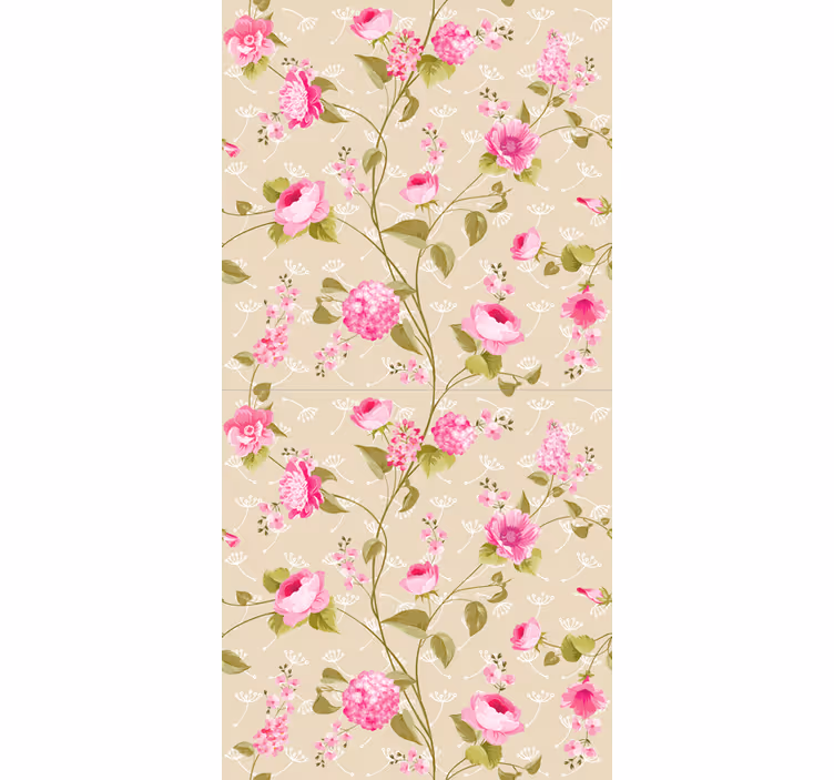 Blumen Küchenfenster Rollo Vintage blumendruck - TenStickers