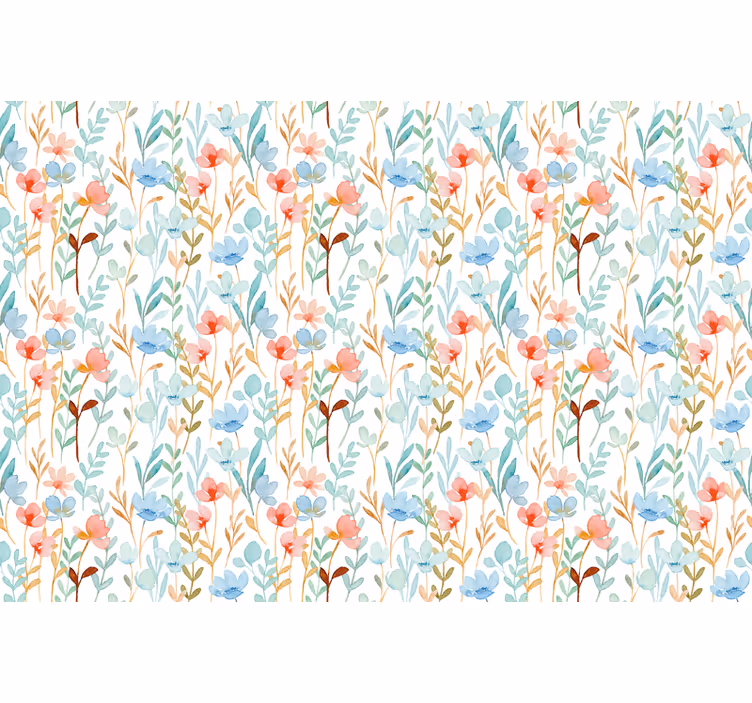 Rollo Fenster Blumen und Pflanzen zartes botanisches thema - TenStickers