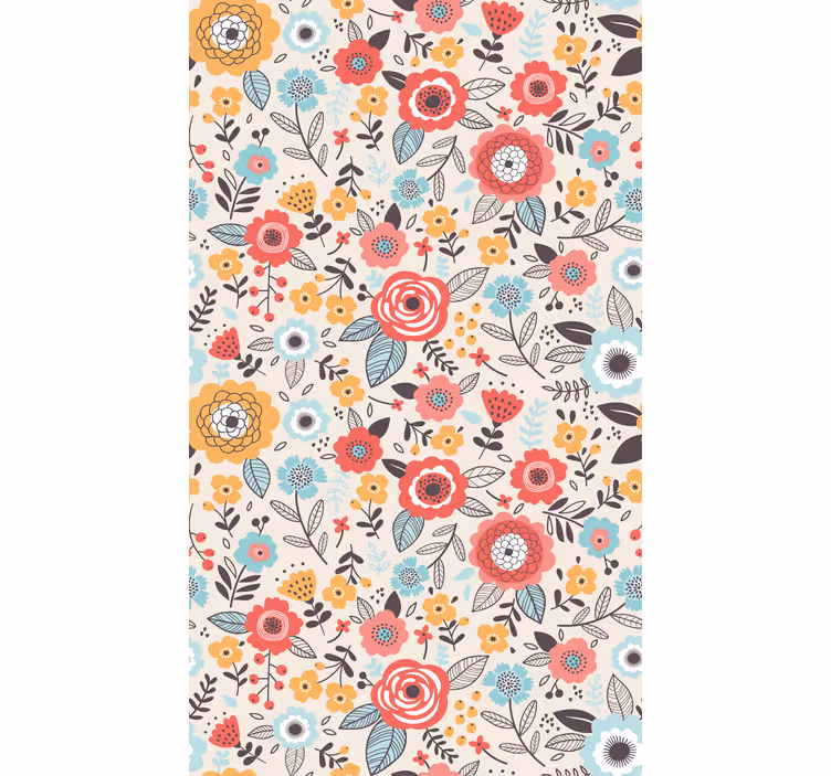 Rollo fenster blumen und pflanzen lebendige botanik - TenStickers