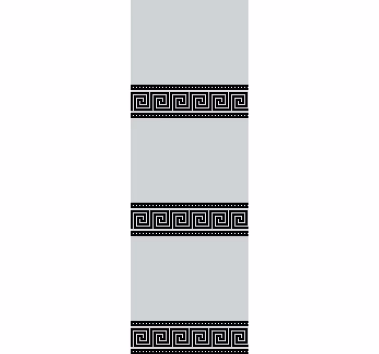 Fenster Rollo Elegant geometrische schwarze muster - TenStickers