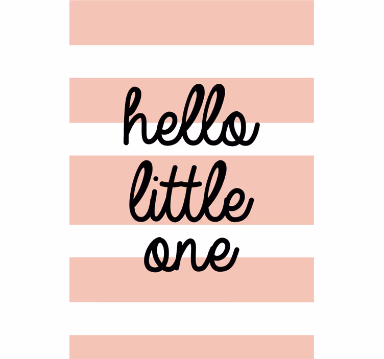 Rollo Fenster Sprüche hello little one - TenStickers