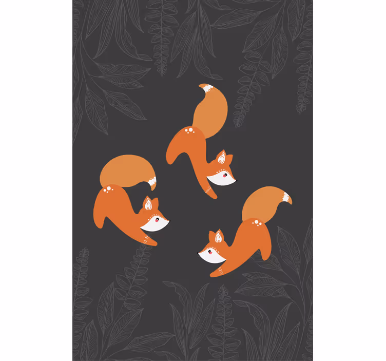 Rollo Fenster Tiere bezauberndes fuchsmuster - TenStickers