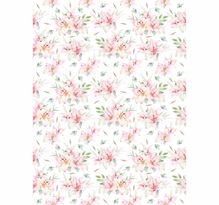Rollo Fenster Blumen und Pflanzen üppige florale muster - TenStickers