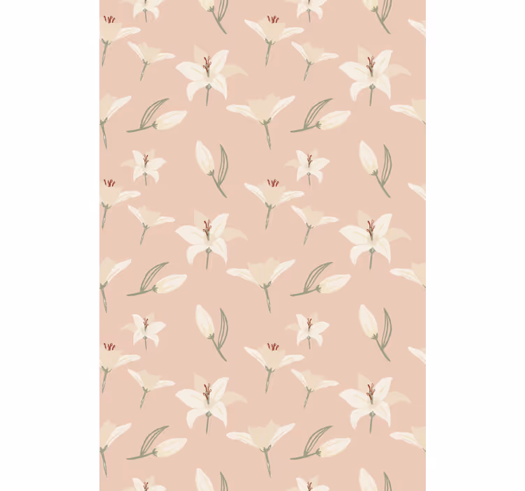 Rollo Fenster Blumen und Pflanzen zartes blumenmuster - TenStickers