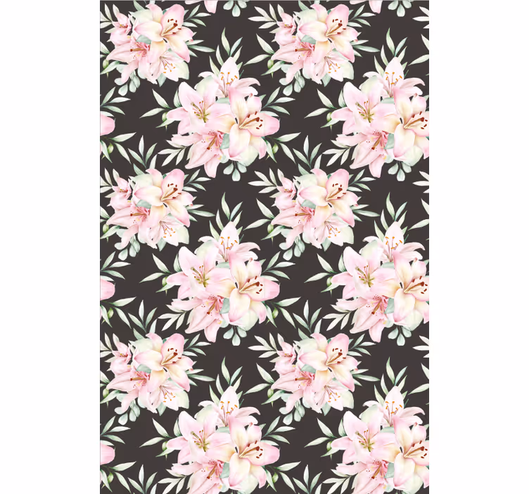 Rollo Fenster Blumen und Pflanzen lilienmuster - TenStickers