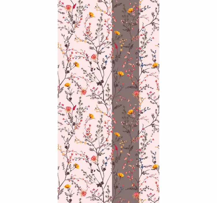 Rollo Fenster Blumen und Pflanzen elegantes vogelmotiv - TenStickers