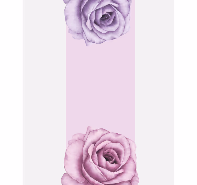 Rollo Fenster Blumen und Pflanzen lila rosenakzent - TenStickers