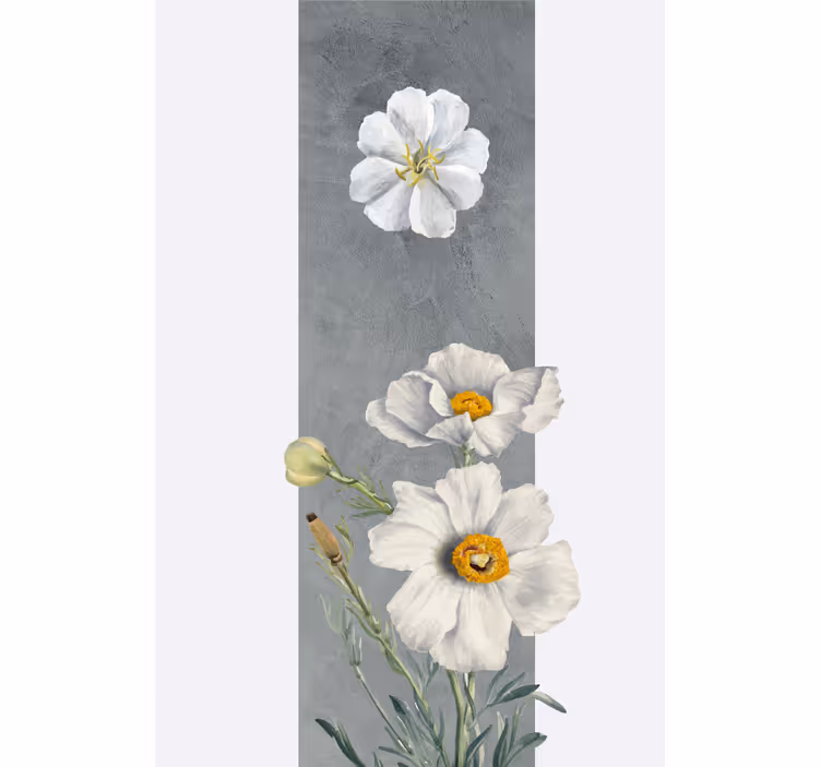 Rollo Fenster Blumen und Pflanzen weißer blumenstrauß - TenStickers