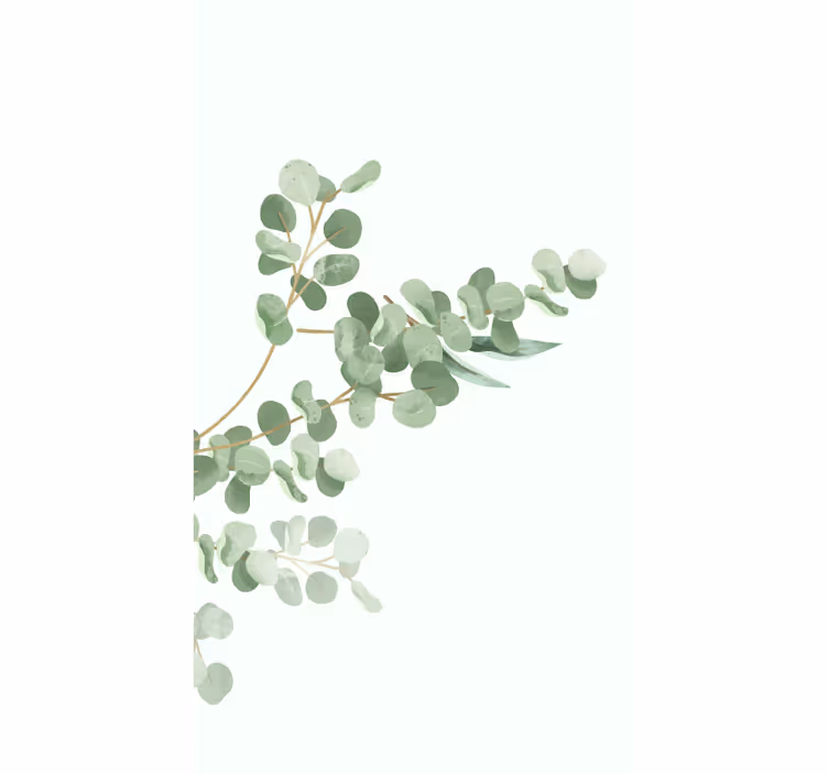Rollo Fenster Blumen und Pflanzen eukalyptuszweig-design - TenStickers