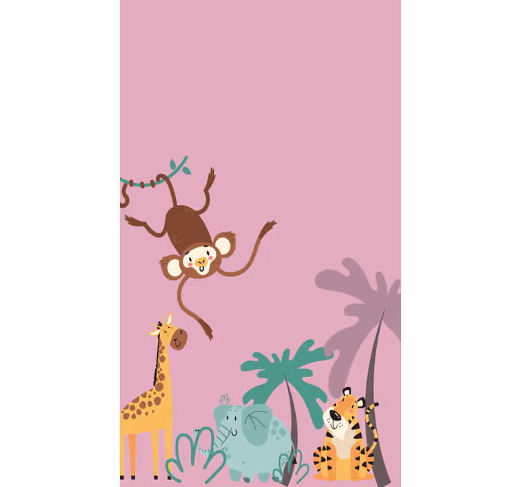 Schwingender Affe Rollo Kinderzimmer - TenStickers