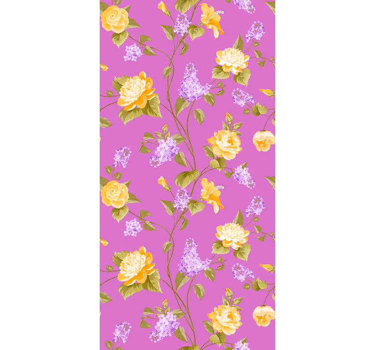 Rollo fenster blumen und pflanzen floralblütenfenster - TenStickers
