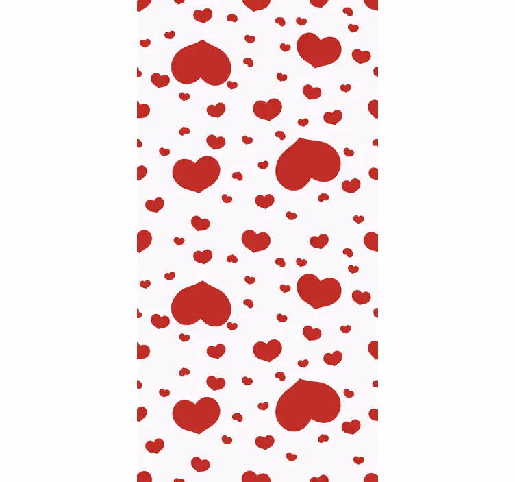 Rollo fenster romantisch herzmuster dekor - TenStickers