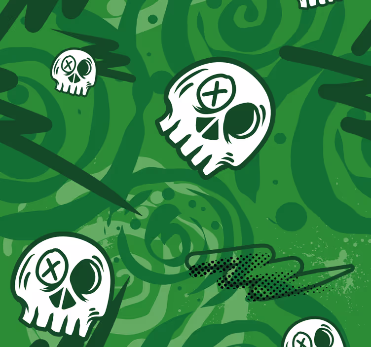 Rollo Fenster Jugendzimmer Graffiti Schädel - TenStickers